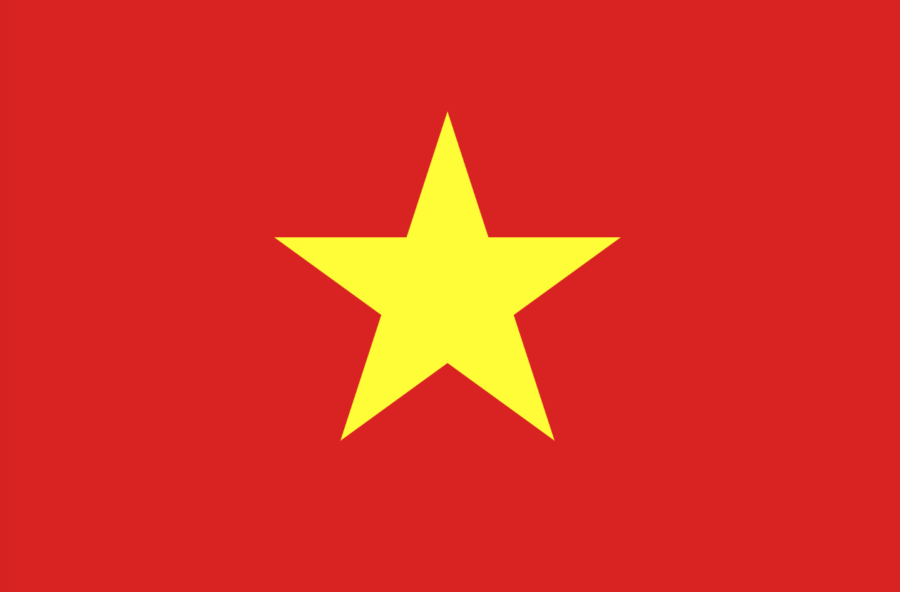 Vietnam flag. Wiki Commons 2019.