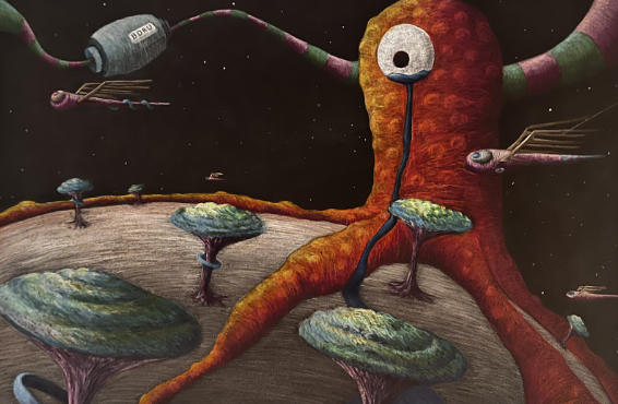 Atona Chan’s scholastic silver winning art piece titled “Lost Friend." 