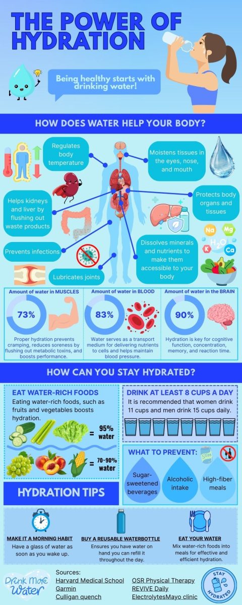 Hydration is a critical driver of cognitive and physical performance, as water makes up 90% of the brain and 73% of muscle tissue. Beyond just drinking fluids, you can "eat your water" by consuming fruits and vegetables like cucumbers or lettuce, which consist of 95% water. To maintain these levels, the latest guidelines suggest a daily intake of 11 cups for women and 15 cups for men to properly flush toxins and regulate body temperature.