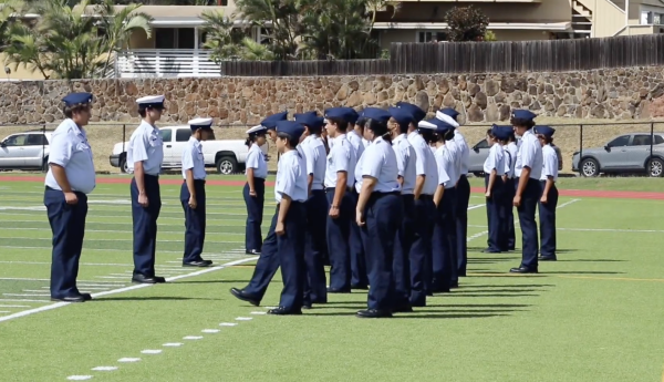 Gemini said
Members of the Kalani High School Coast Guard JROTC unit march on the athletic field during their annual inspection on Feb. 18.